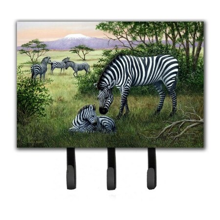 Micasa Zebras in the Field with Baby Leash or Key Holder MI720213